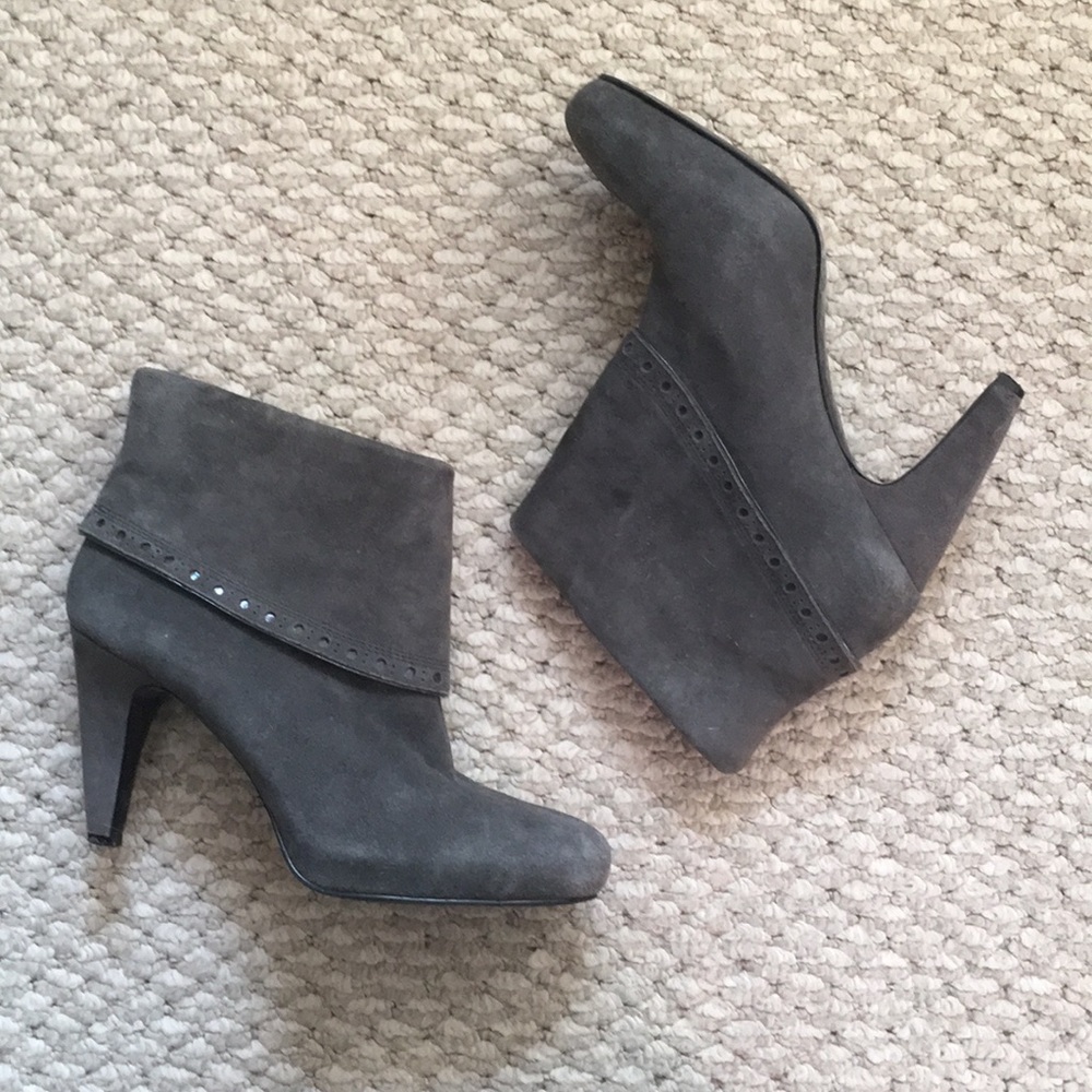 Franco Sarto kid suede booties